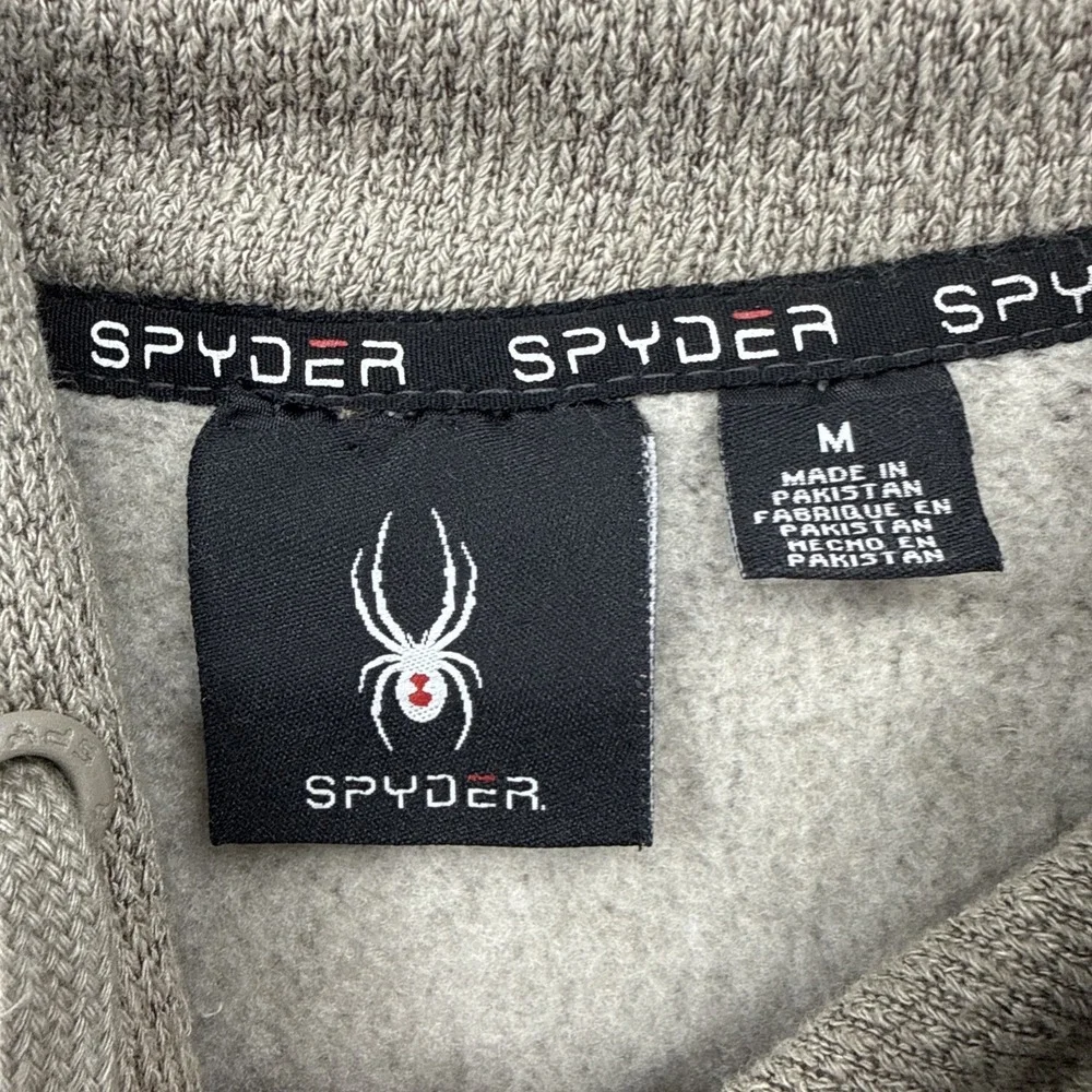 NWT Spider  Thermoweb 2.0 Fleece Lined‎ Hoodie Medium Color Timber- Brown/Grey